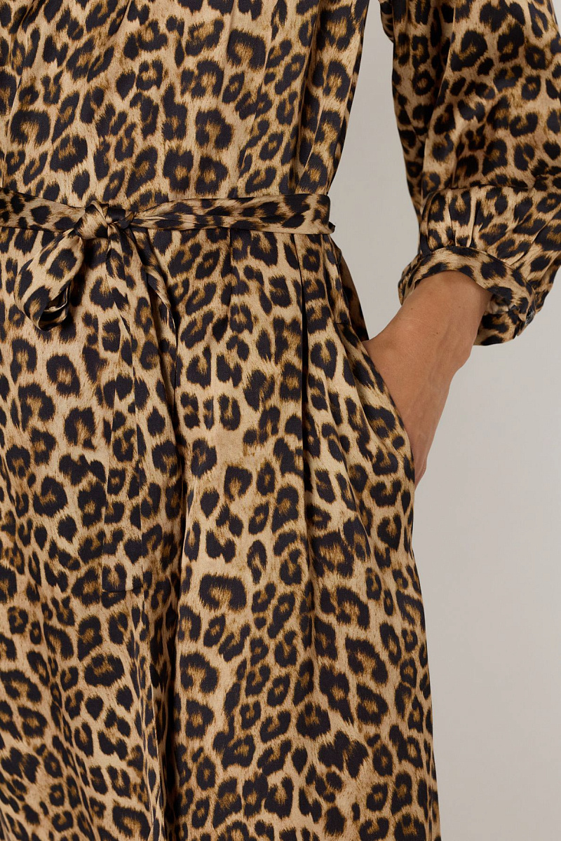 LILOUX - Платье из 100% вискозы с леопардовым принтом