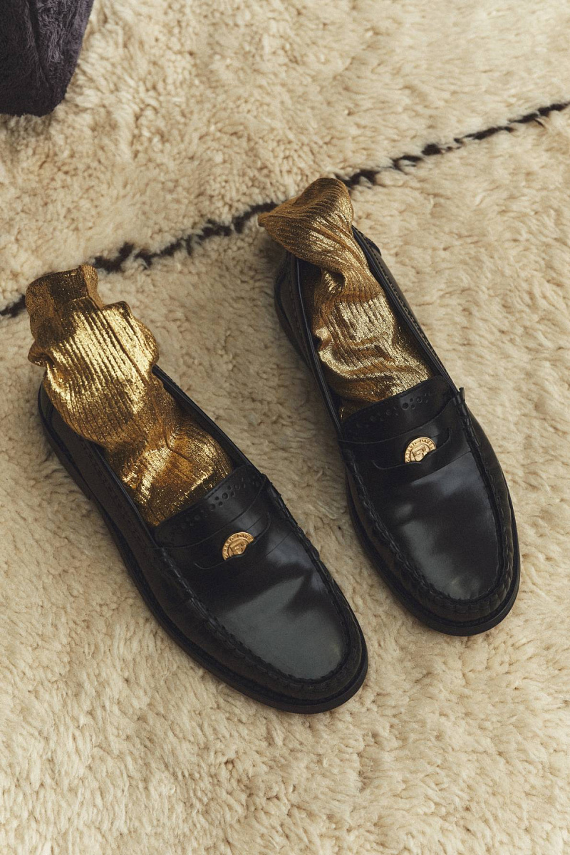 AUGUSTINE - Лоферы из гладкой кожи на рифленой подошве