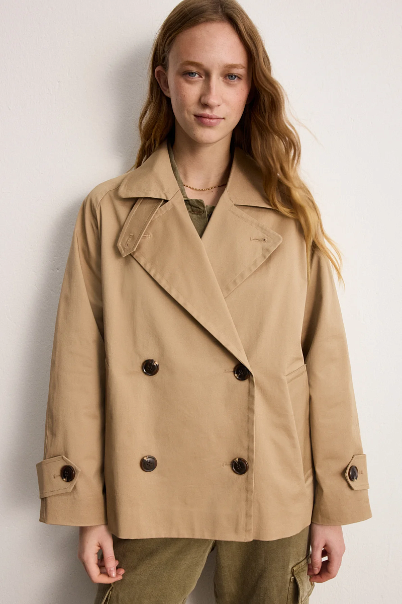DALILA - Бежевый укороченный тренч