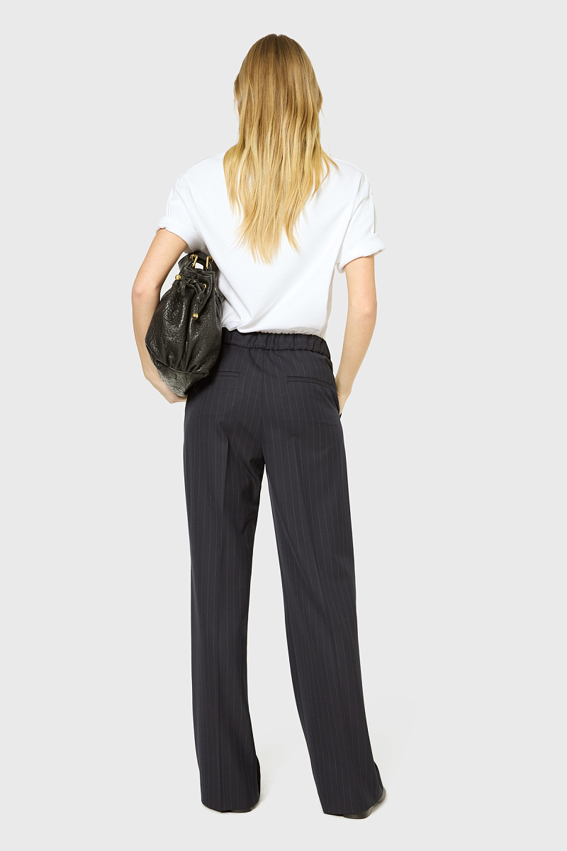 LAEL - Брюки широкого кроя в тонкую полоску