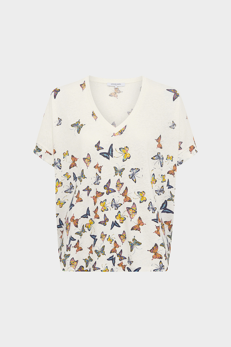 GIUSI - Футболка с принтом в виде бабочек