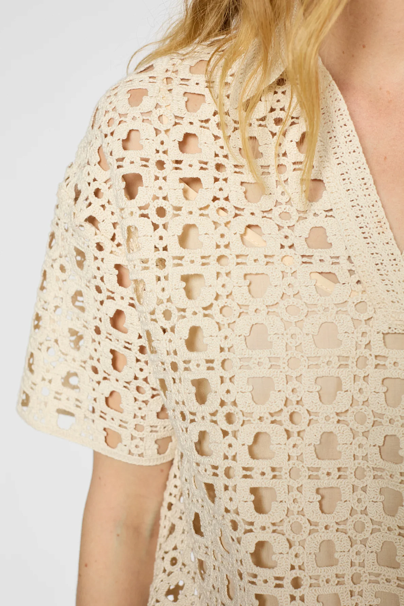 Ажурная блуза из 100% хлопка