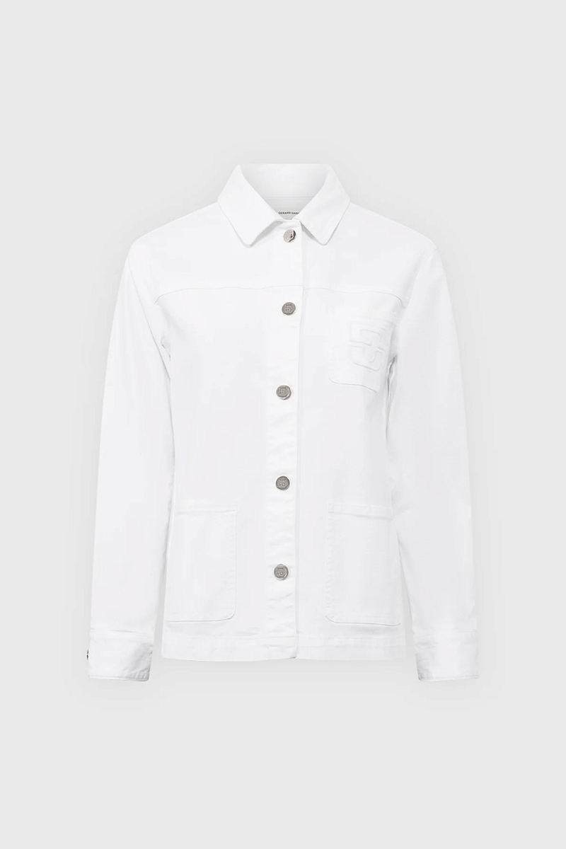 RUBIA - Куртка прямого кроя из денима с золотистыми пуговицами