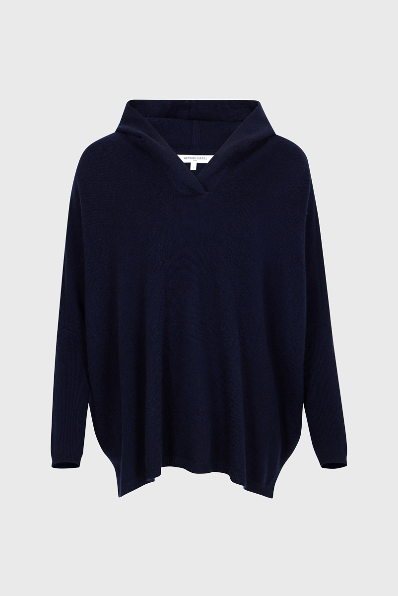 LALOU - Oversize пуловер с капюшоном из кашемира