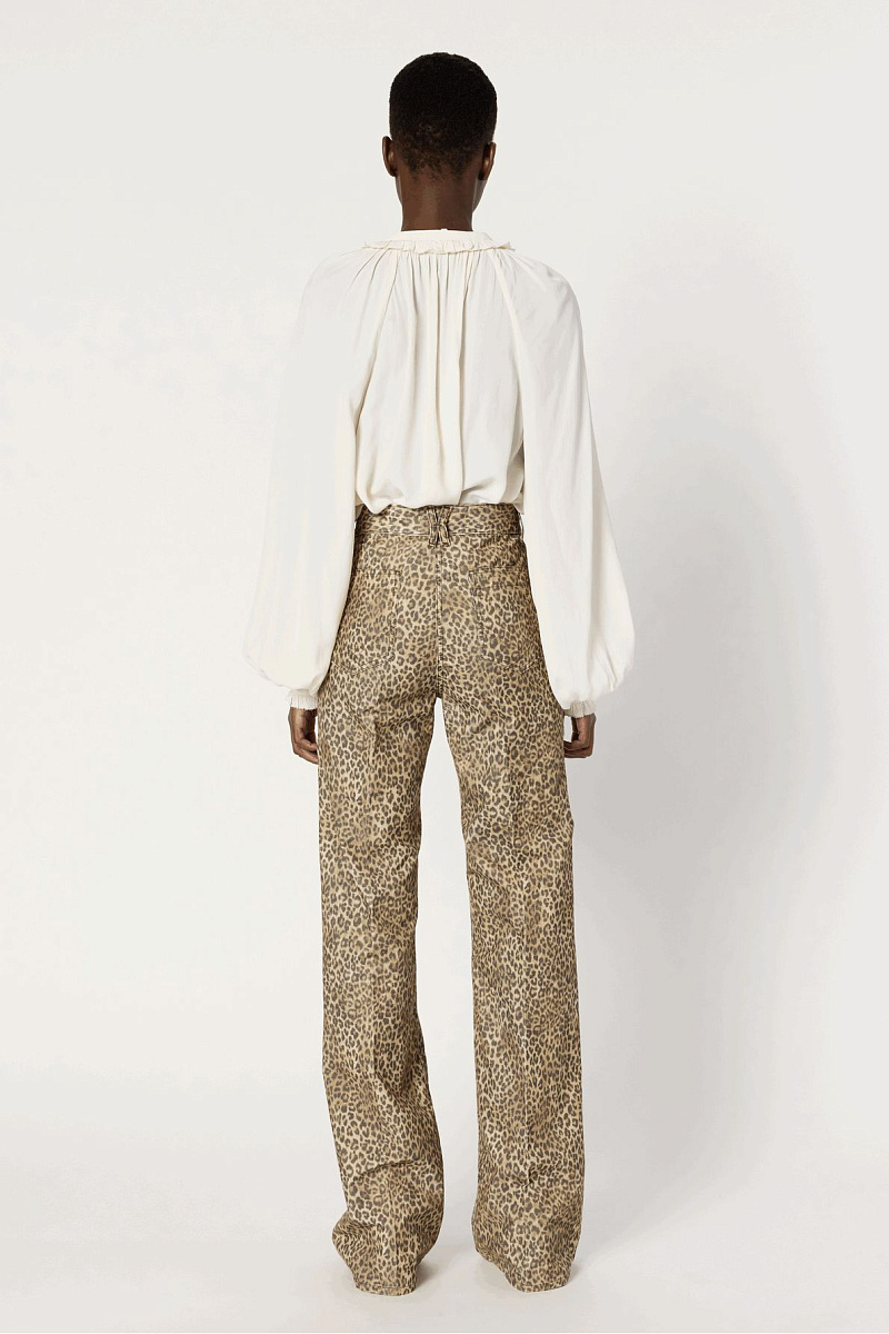 ANNA - Расклешенные брюки с леопардовым принтом