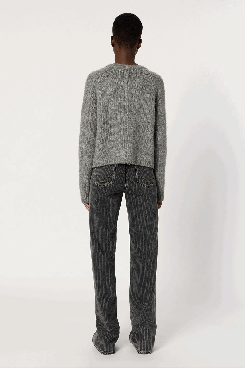 ELIANE - Кардиган крупной вязки с золотистыми пуговицами