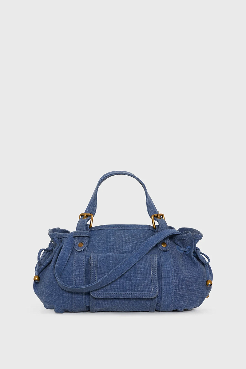 18H - Синяя холщовая сумка