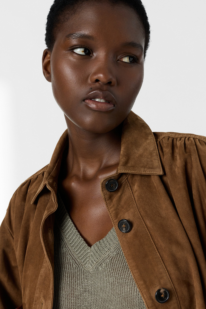 LYLOU - Пуловер из льна свободного кроя в цвете хаки