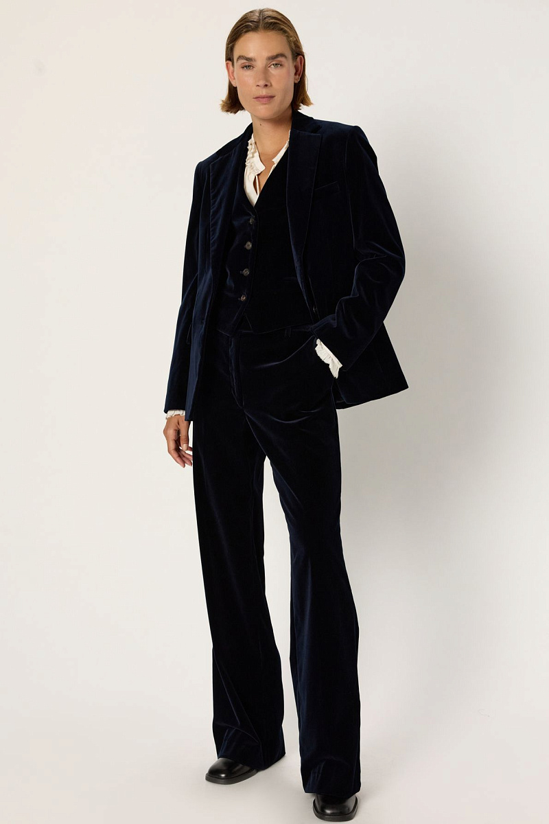 CLOTILDE - Костюмные брюки из бархатной ткани