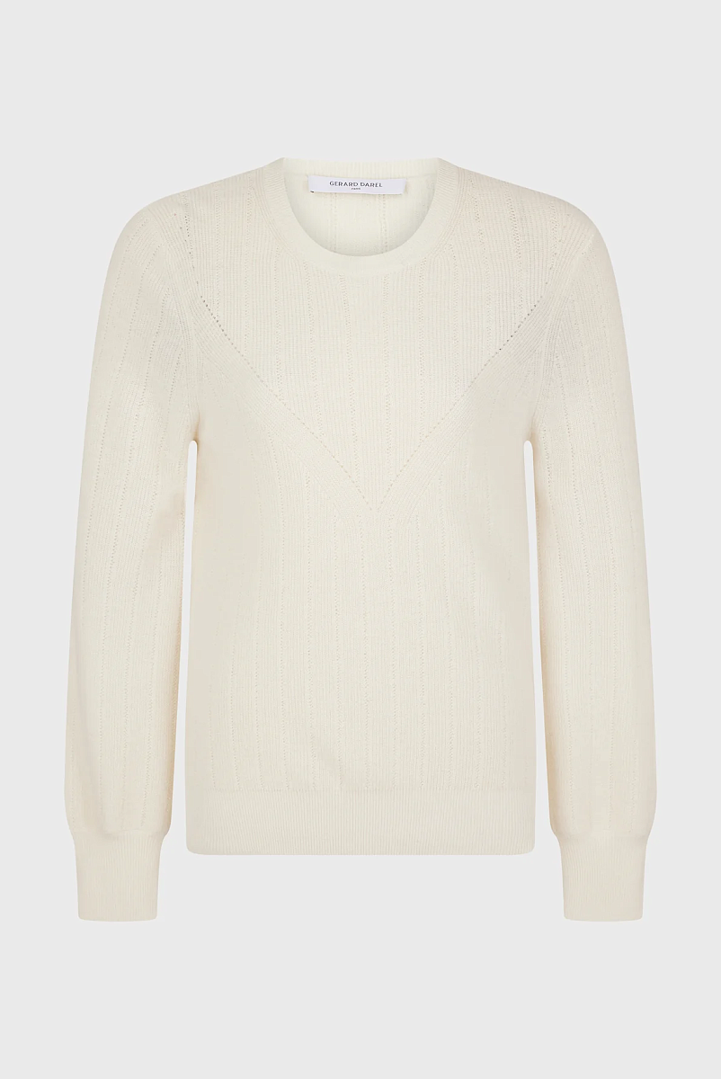 JANINE - Пуловер с круглым вырезом из тонкой шерсти