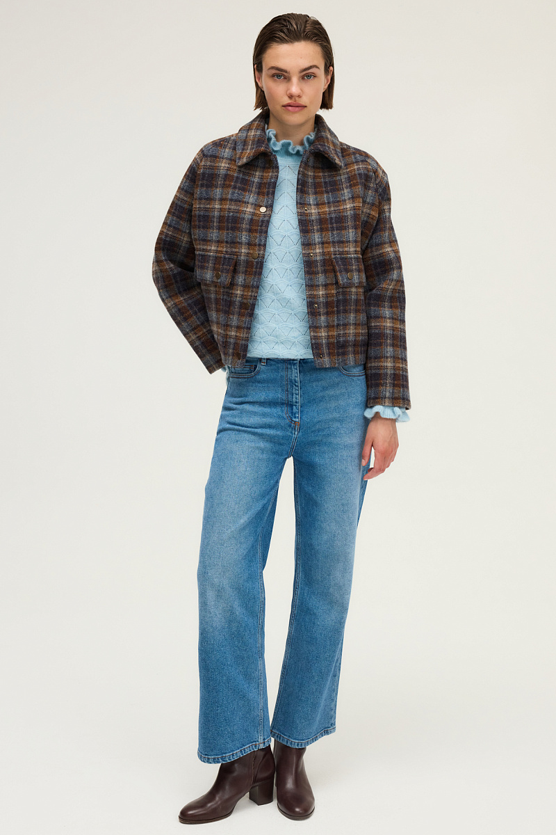 NELIA - Полупальто из 100% шерсти