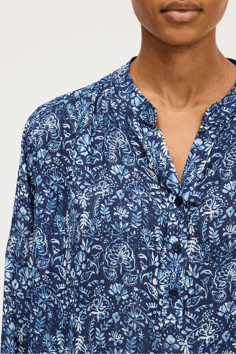 AKINA - Блуза с растительным принтом