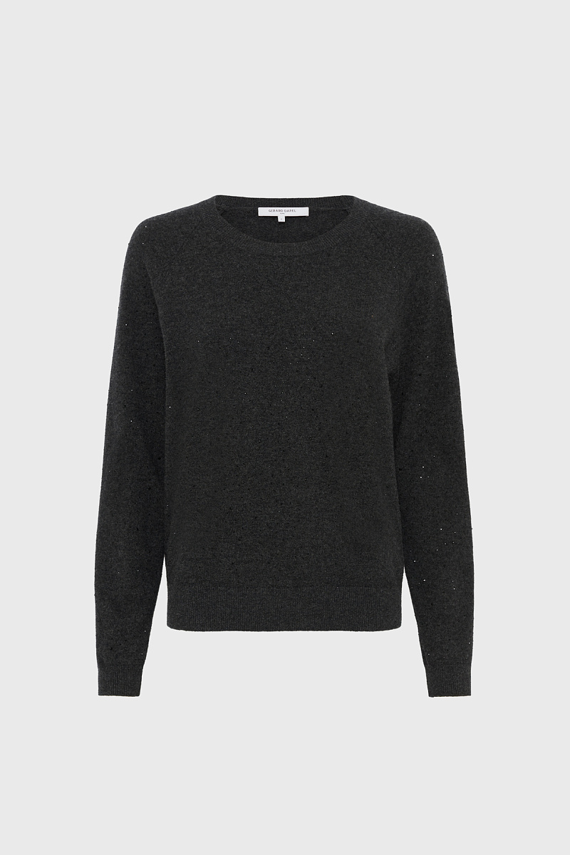 EUGENIA - Джемпер из 100% шерсти со стразами