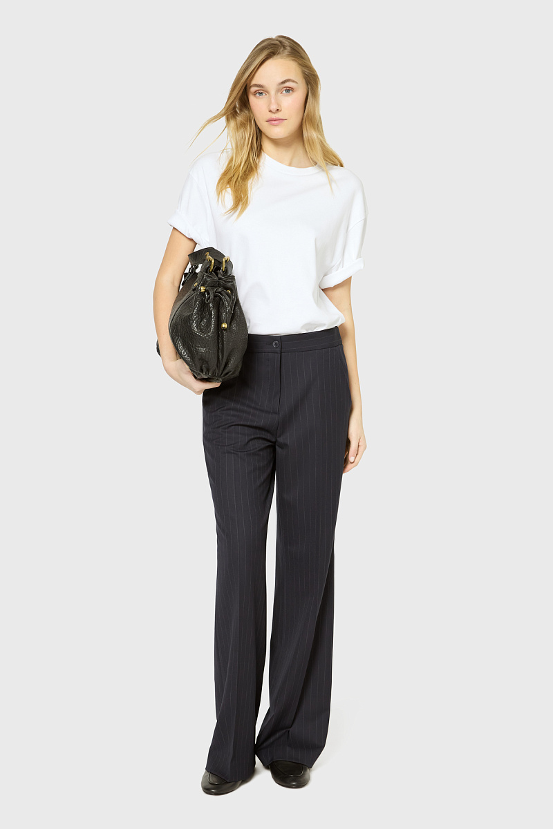 LAEL - Брюки широкого кроя в тонкую полоску