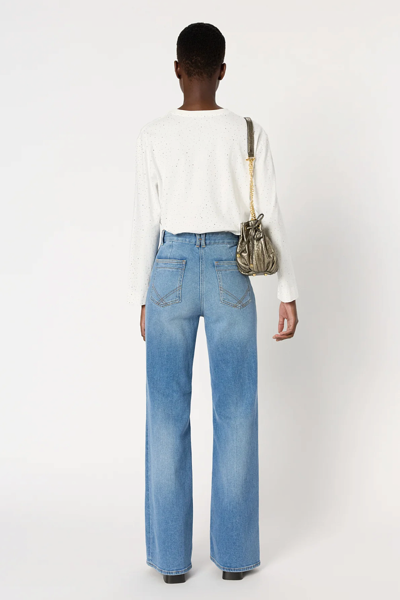 HERMINE - Лонгслив со стразами