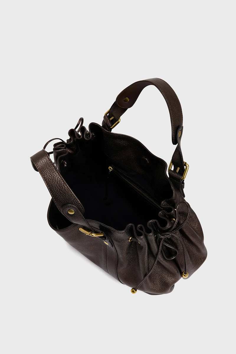 24H - Сумка в руку с эффектом металлик