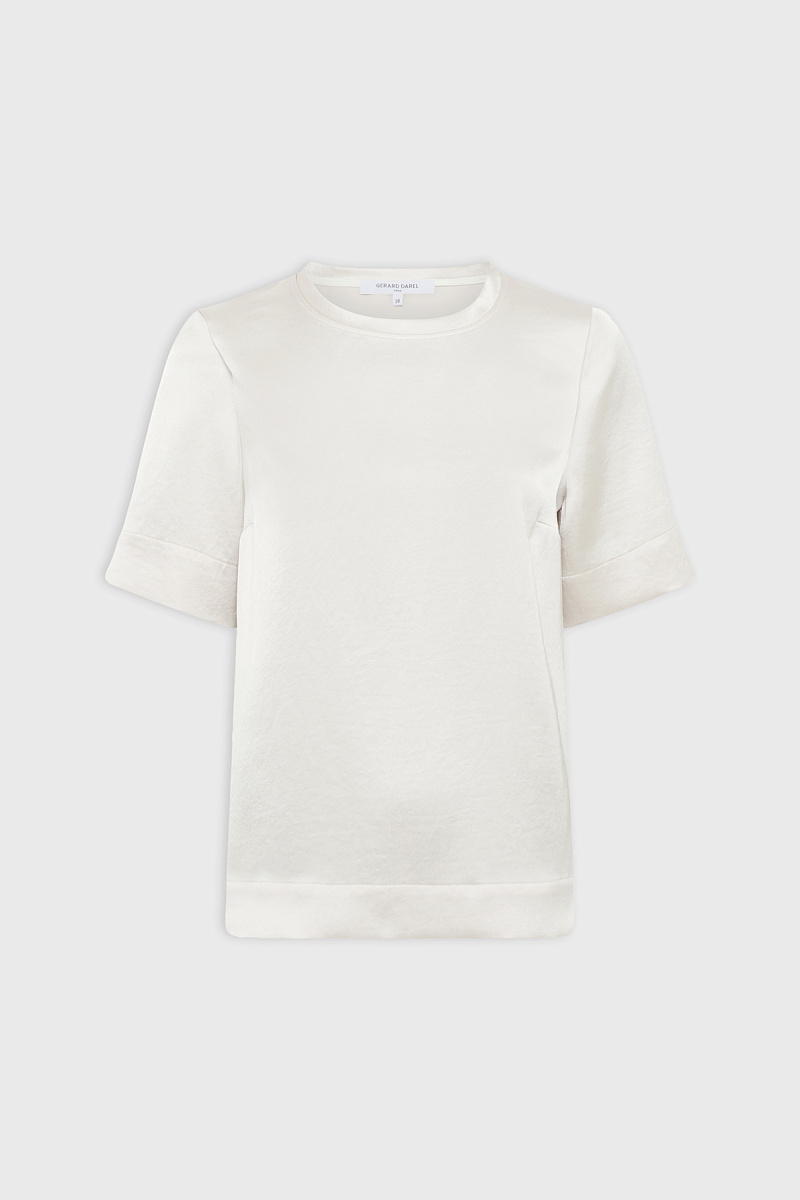 CILEIA - Атласный топ в белом цвете