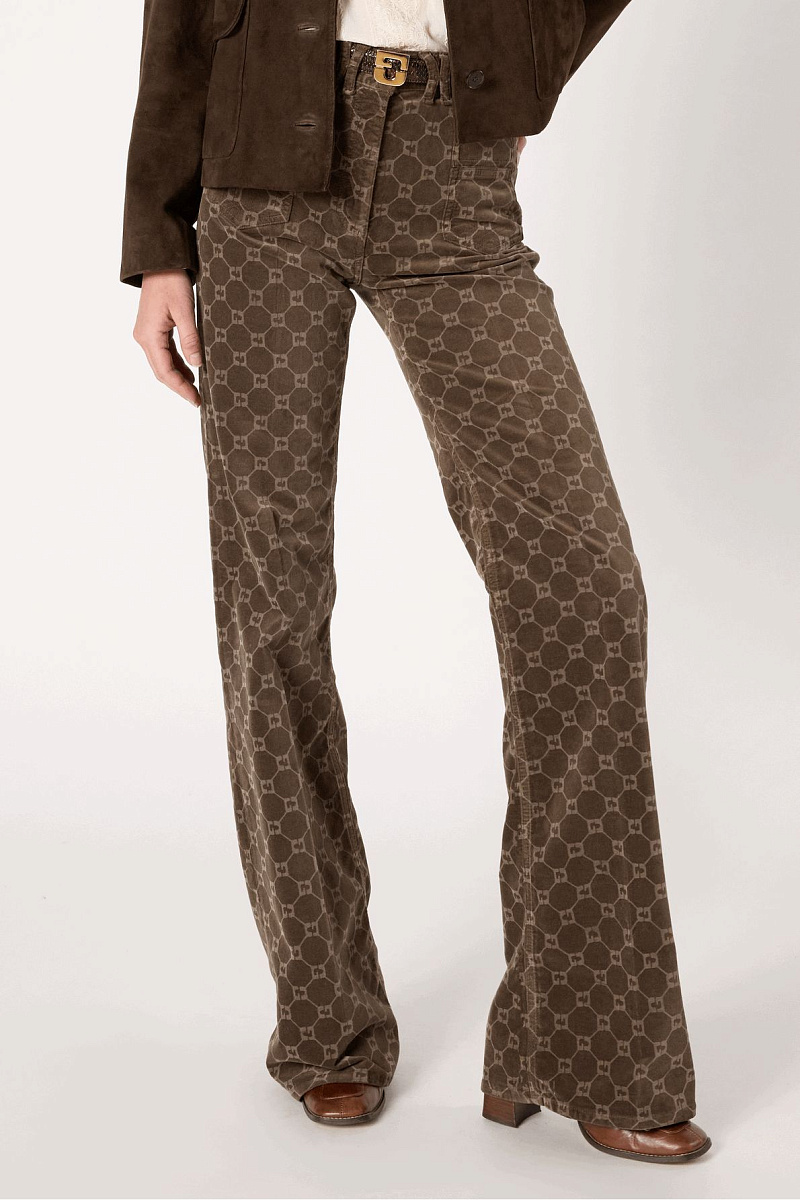 ANNA - Расклешенные джинсы с монограммой