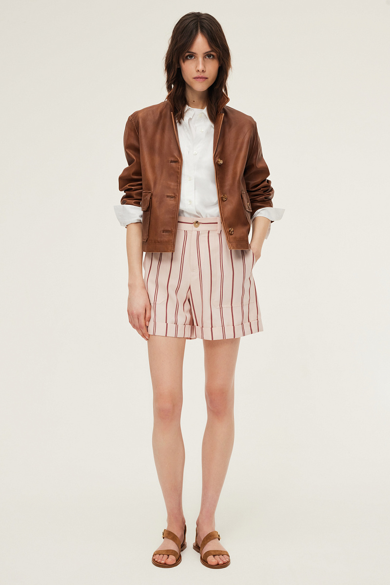 CARLA - Шорты розового цвета в полоску