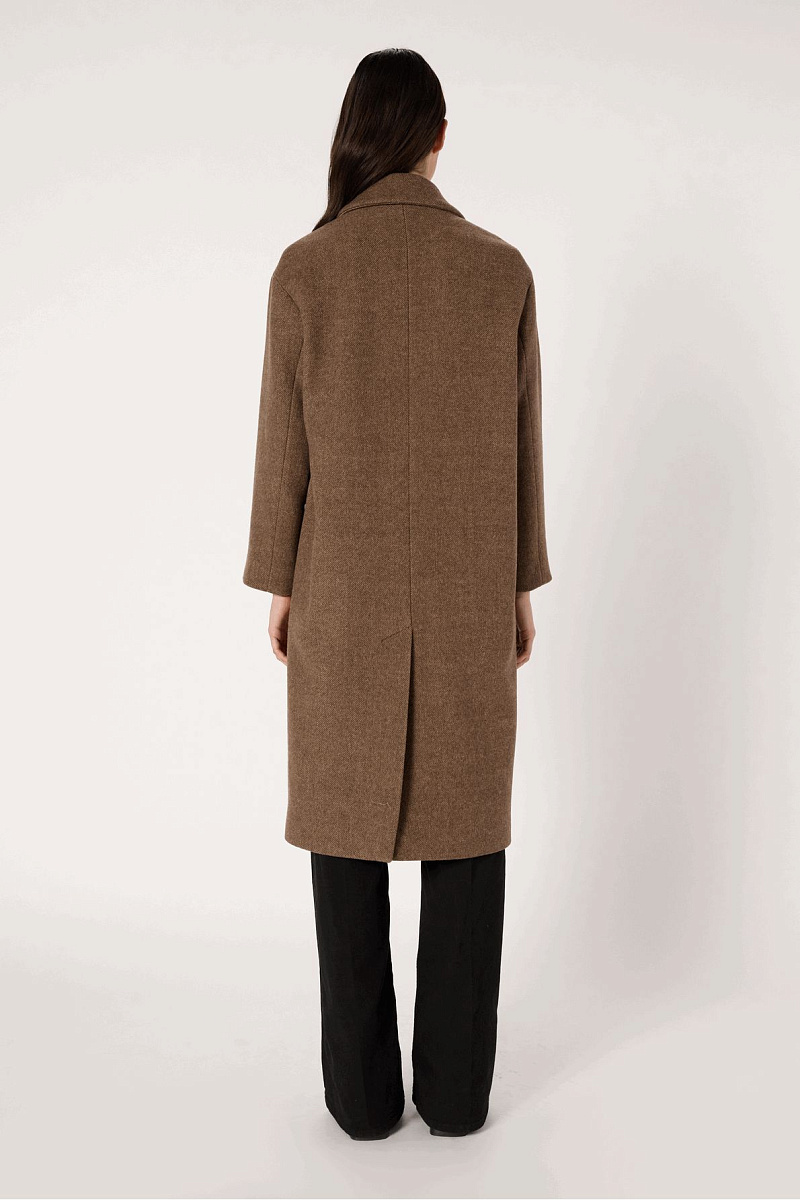 MADY - Двубортное классическое пальто с шерстью