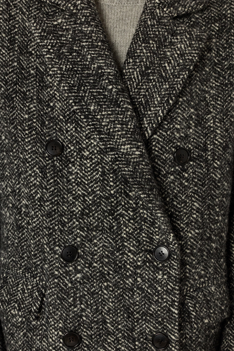 MOLY - Двубортное классическое пальто с шерстью