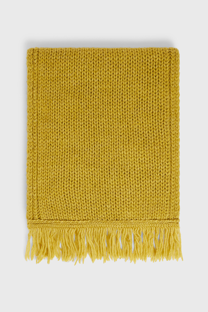 POMME - Широкий шарф с бахромой