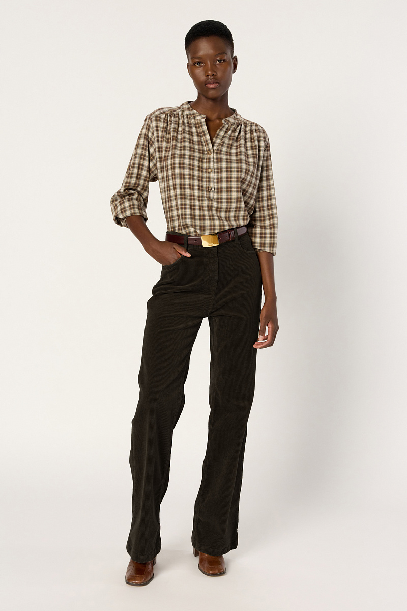 CHANTAL - Расклешенные вельветовые брюки