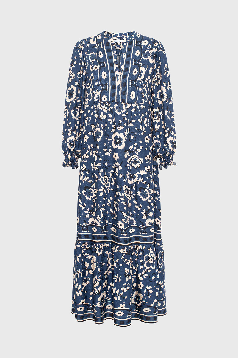 LYDIANE - Длинное платье с цветочным принтом