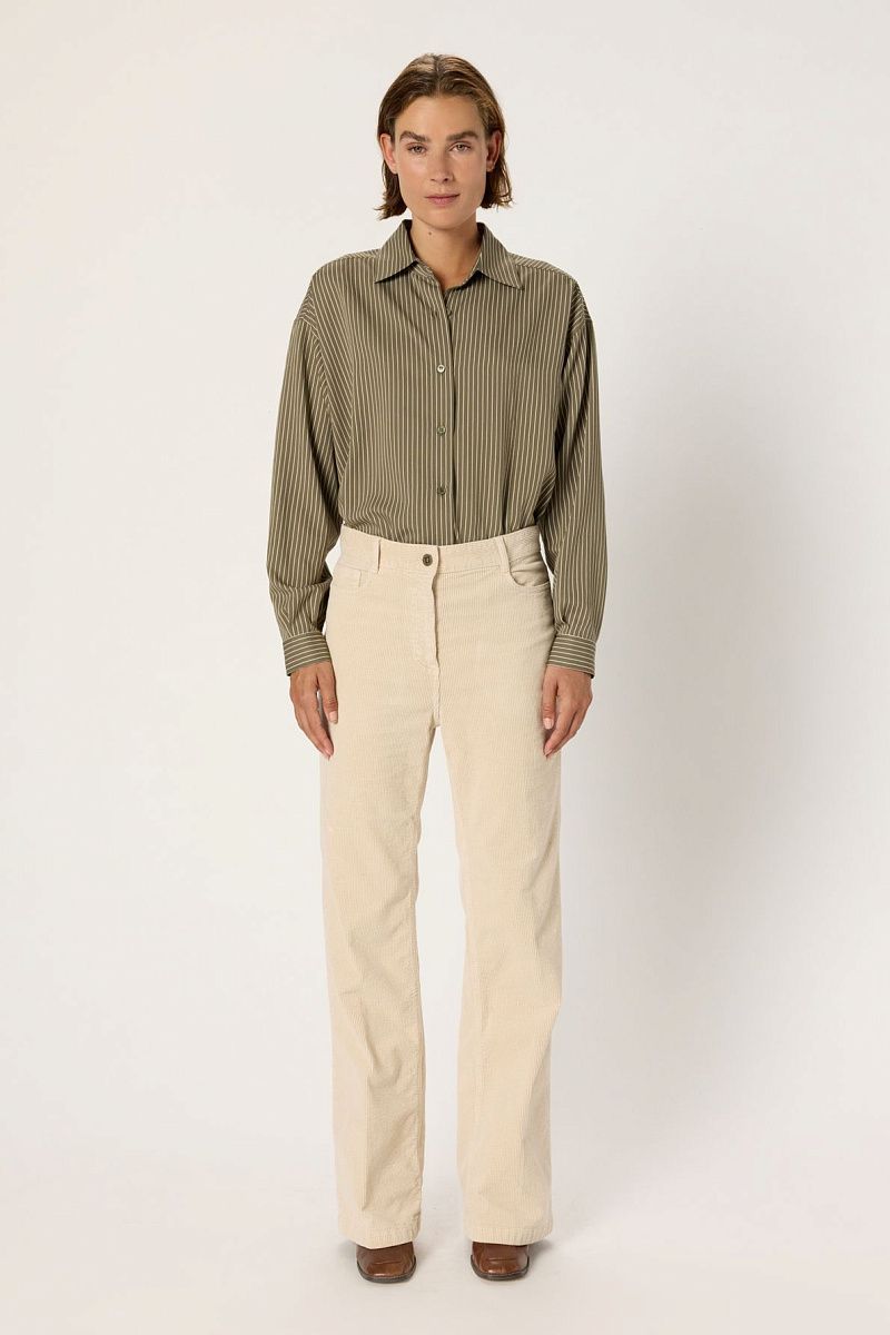 CHANTAL - Расклешенные вельветовые брюки