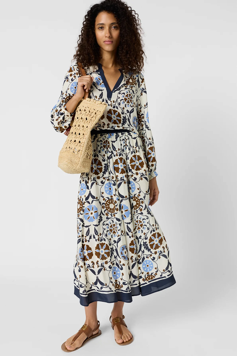 JONIA - Длинная юбка с растительным принтом