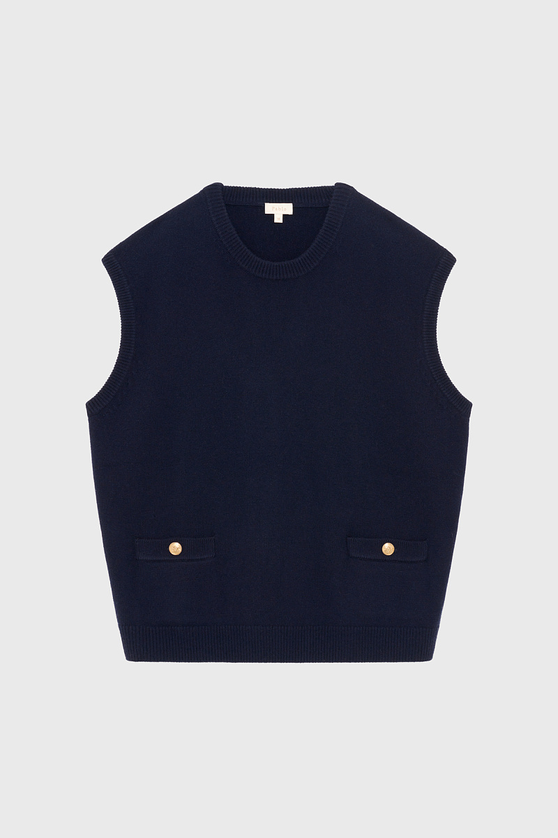 ERMINIA - Трикотажный жилет из 100% шерсти
