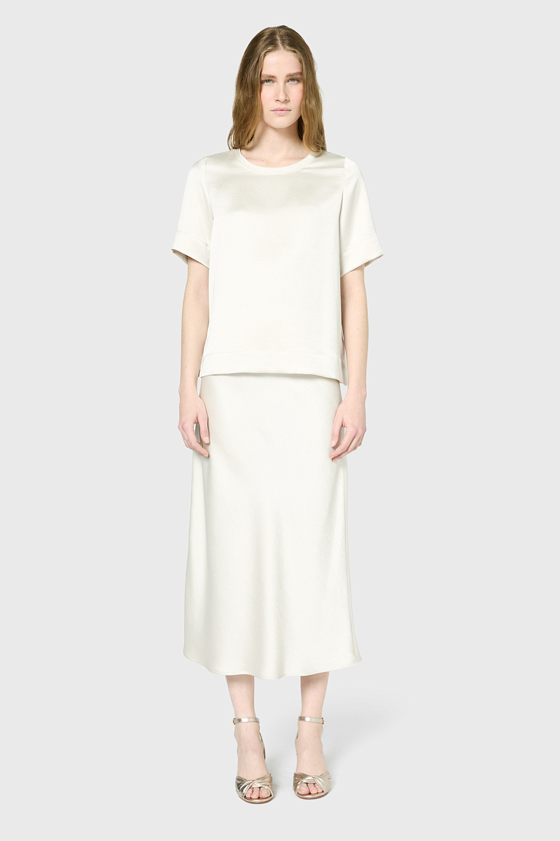 UMIKO - Однотонная футболка из сатина UMIKO - Однотонная футболка из сатина