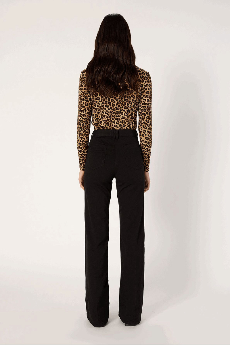 ANNA - Расклешенные черные джинсы