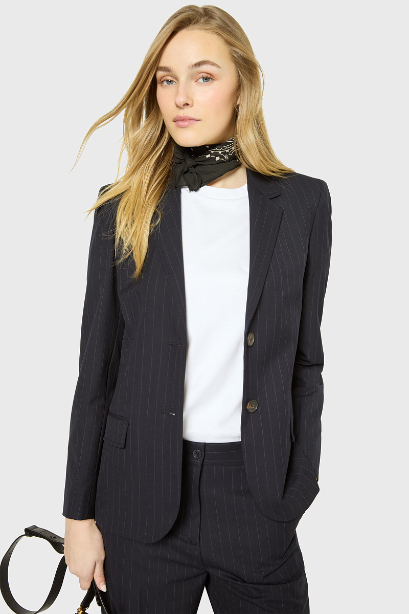 RABY - Жакет прямого кроя в полоску