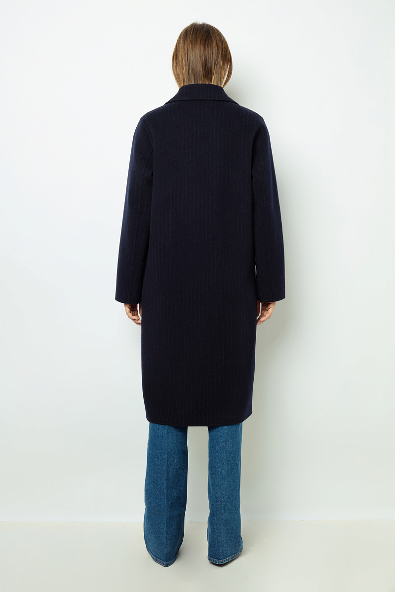 LASSIA - Пальто прямого кроя в тонкую полоску