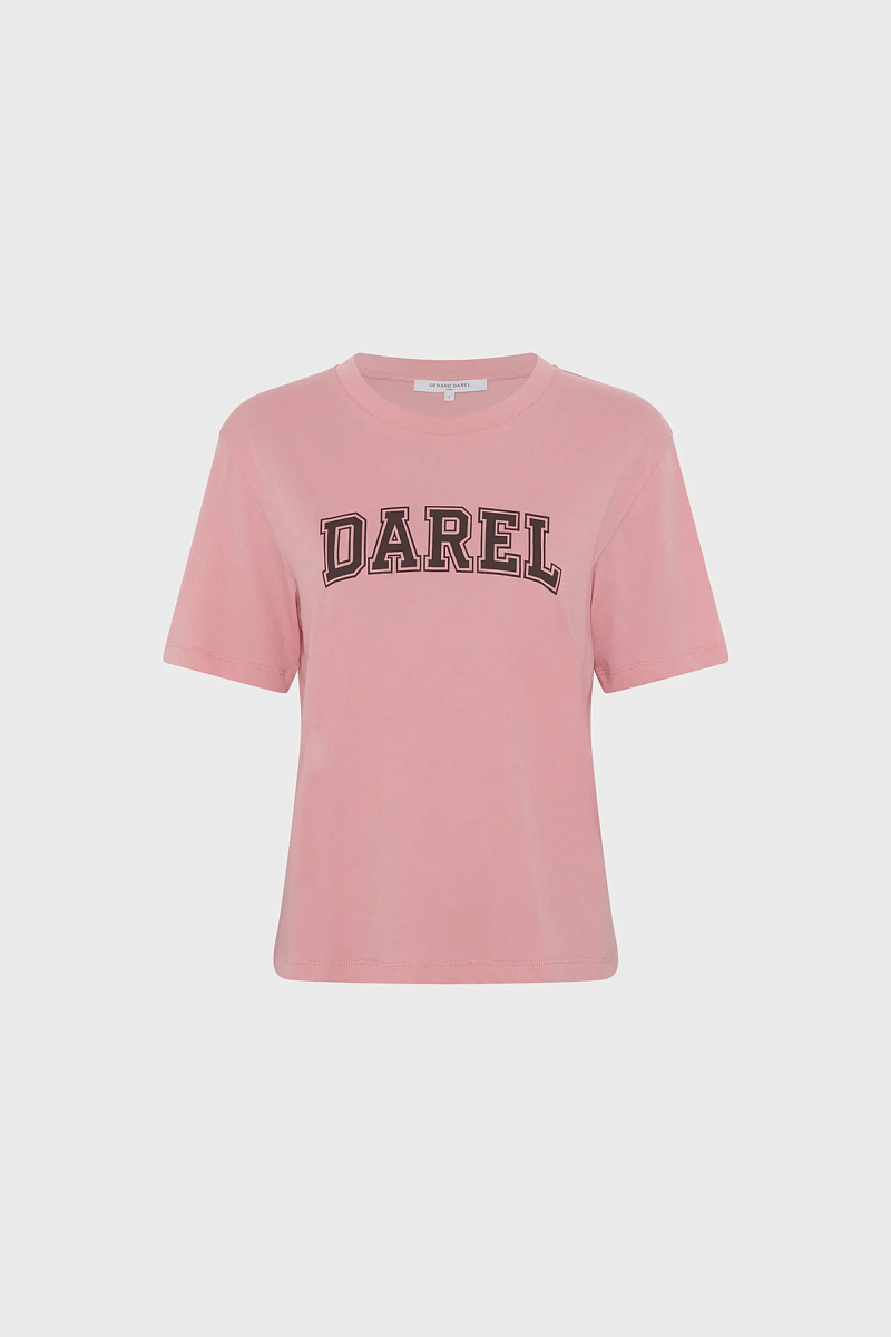 MELLY - Розовая футболка из хлопка с надписью