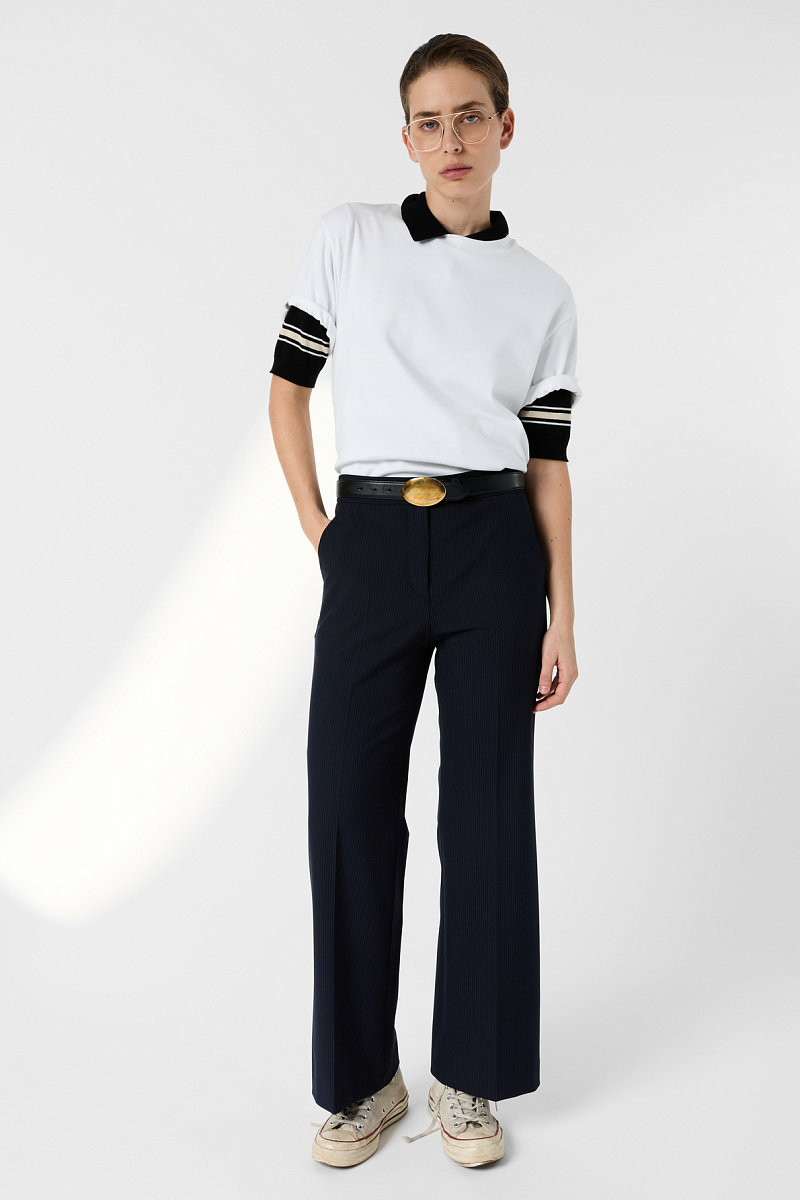 MAYAE - Белая футболка из хлопка с монограммой