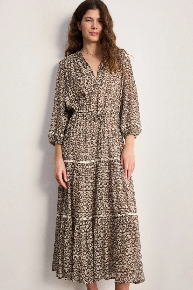 APPOLINE - Платье длины миди с регулируемой талией