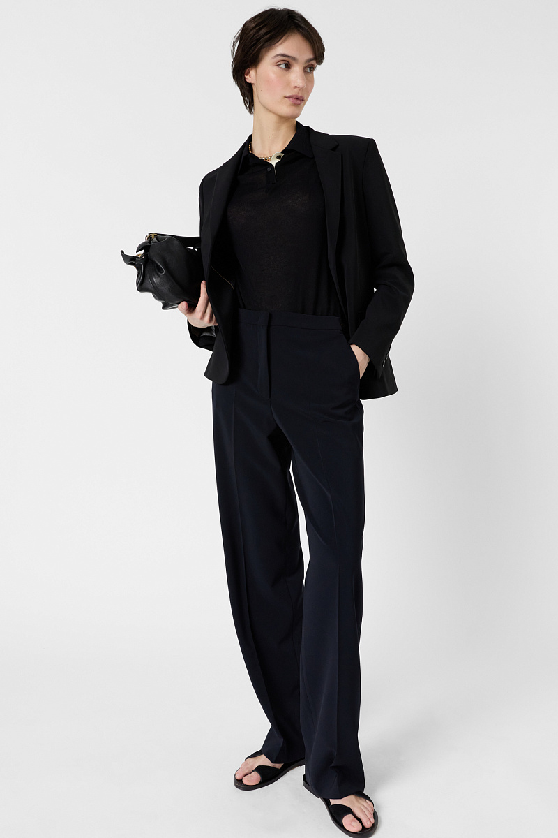 ALYCIA - Черные прямые брюки с эластичным поясом