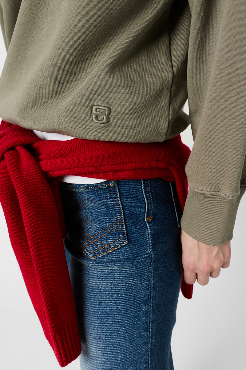 MISHA - Толстовка из хлопка в цвете хаки