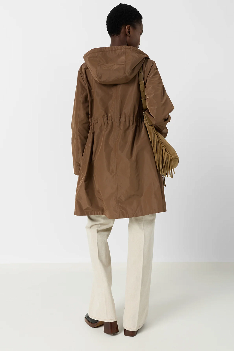 JANNIS - Бежевая двусторонняя парка с капюшоном