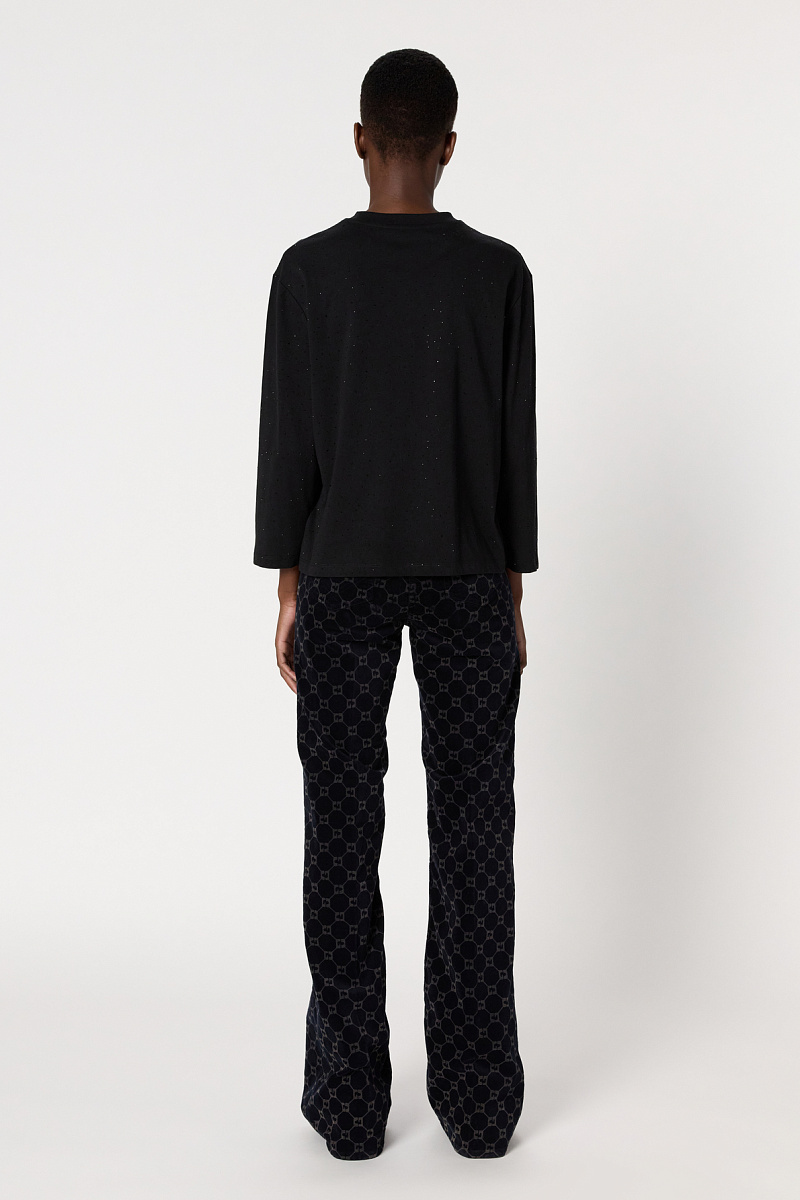 HERMINE - Лонгслив со стразами