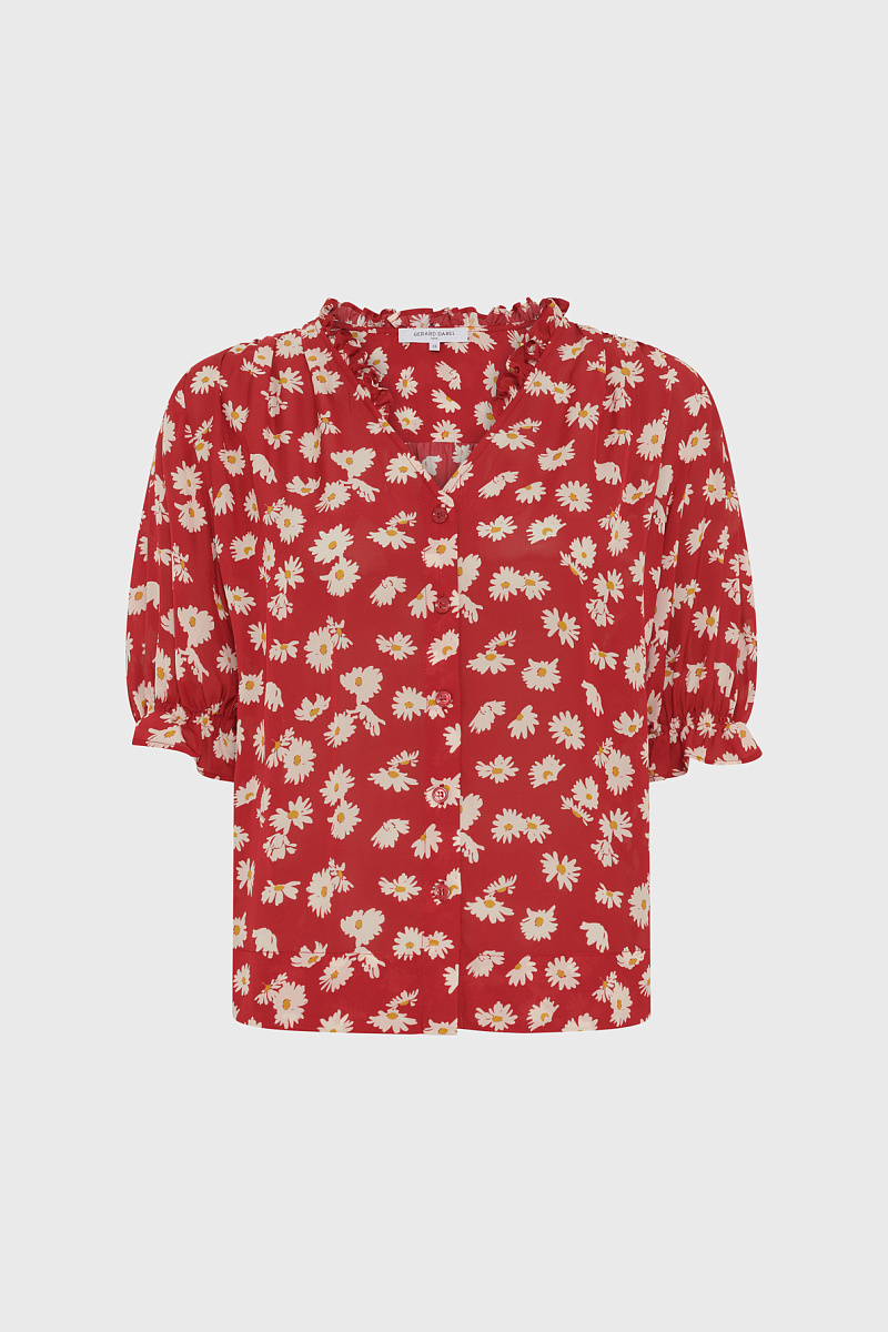 CEVA - Блуза с цветочным принтом и рукавами-фонариками